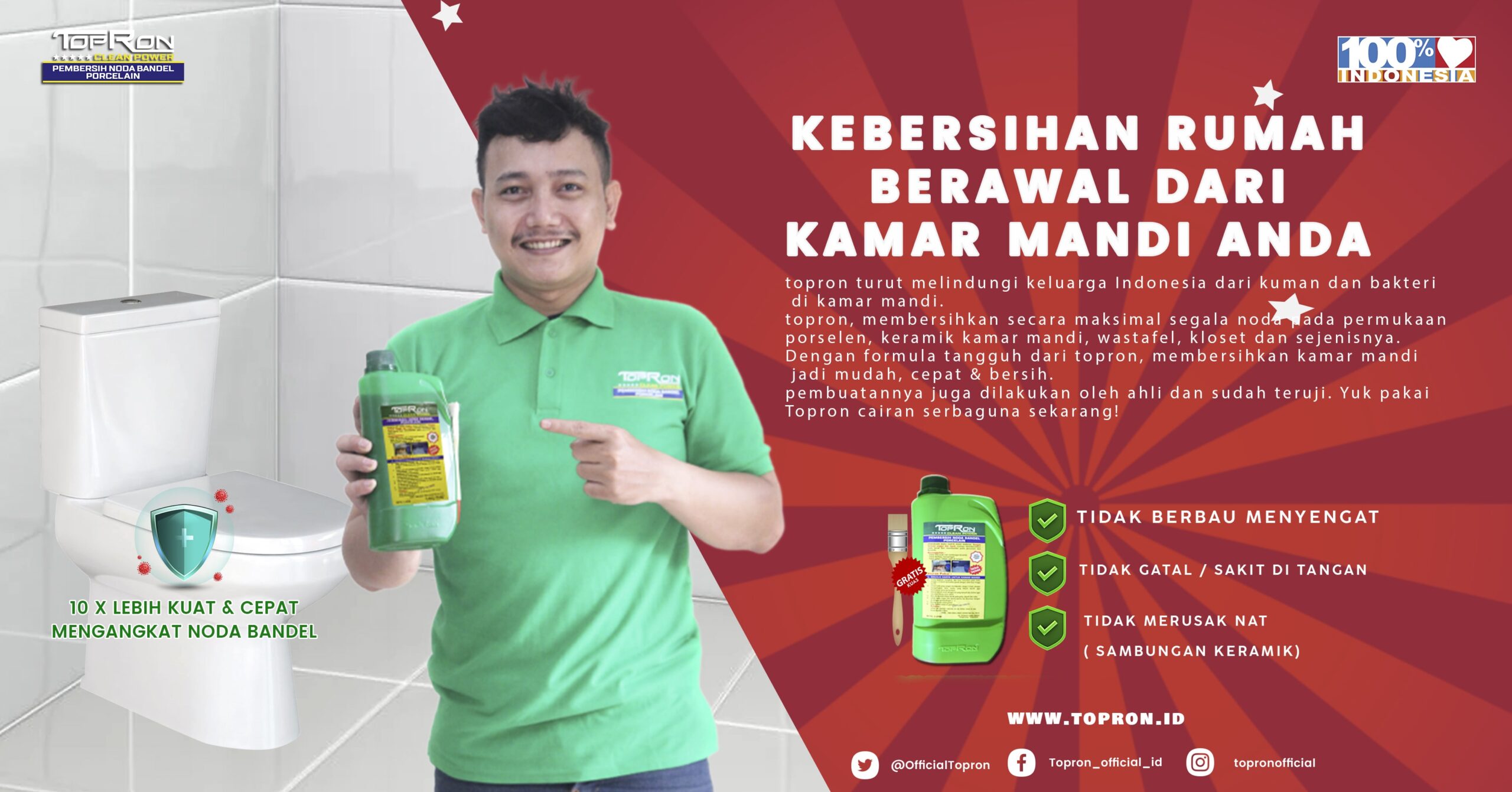 Rahasia Membersihkan Kerak Membandel di Kamar Mandi dengan Toilet Cleaner